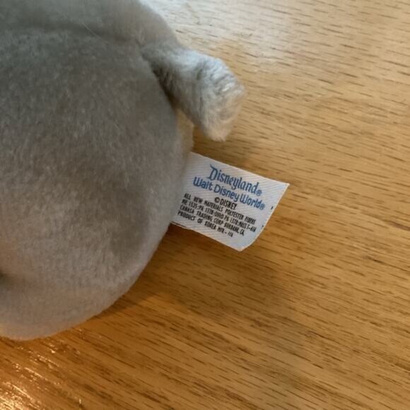 Disney Dumbo Plush Toy Gray Pink Elephant Blue Hat Disneyland Walt Disney World - Picture 5 of 5